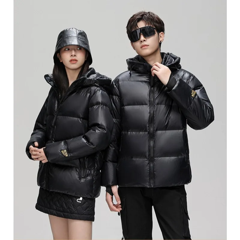 FGKKS Men Winter Down Jacket Brand New Classic Outdoor High Tech Couple Hooded Outwear Women Duck Down Parka Feather Jacket