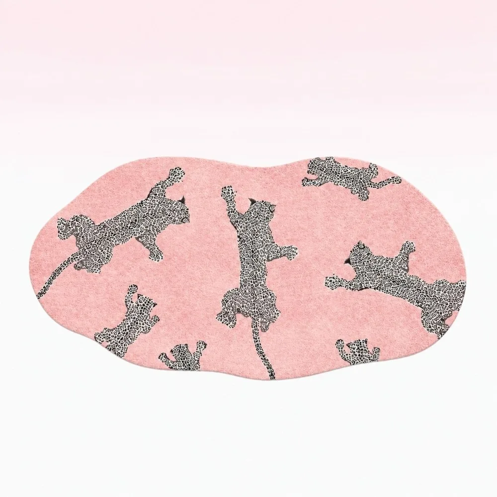 Girly Heart Makeup Desk Mat Pink 80CM Stain-resistant Office Desk Mat Washable Absorbent Desktop Decor Pad Vanity or Workspace