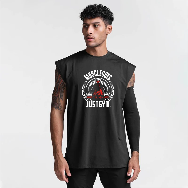 Gym Fitness Bodybuilding Sport Tank Tops Sommer Mesh Atmungsaktive Ärmel Schnell Trocknend Shirts Herren Workout Muskel Lose Unterhemden