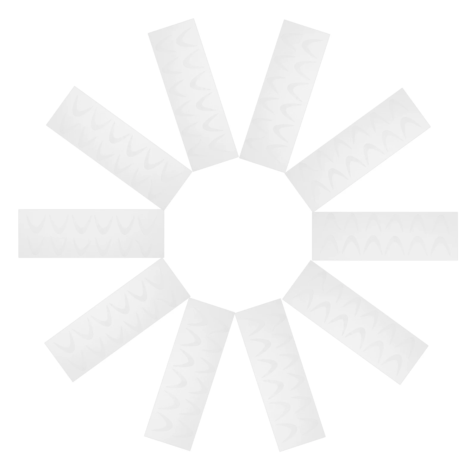 

10 Sheets Crystal Nail Film Extension Glue Manicure Silicone French Transparent Extended Films No Buffing Adjustable