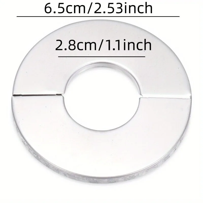 3 Pairs Stainless Steel Decorative Wall Plates for Faucets, Air Conditioner, Water Heater & Heating Pipes