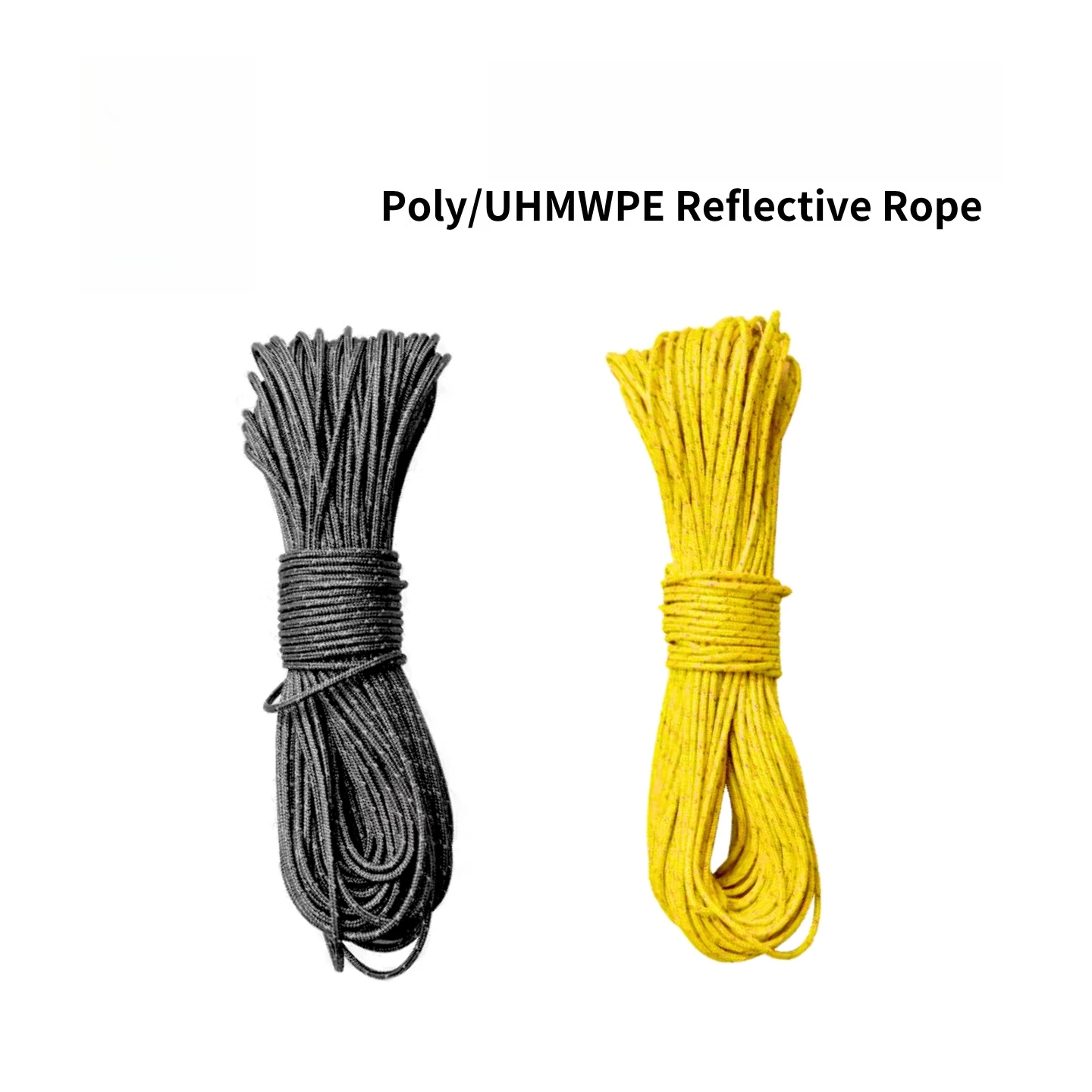Corda de vento reflexiva poli/uhmwpe, 6-50m, dyneema 1.5/2/3mm, faça você mesmo, piquenique ao ar livre, barraca de acampamento, unhas à terra, dossel msr, saco de guarda-chuva
