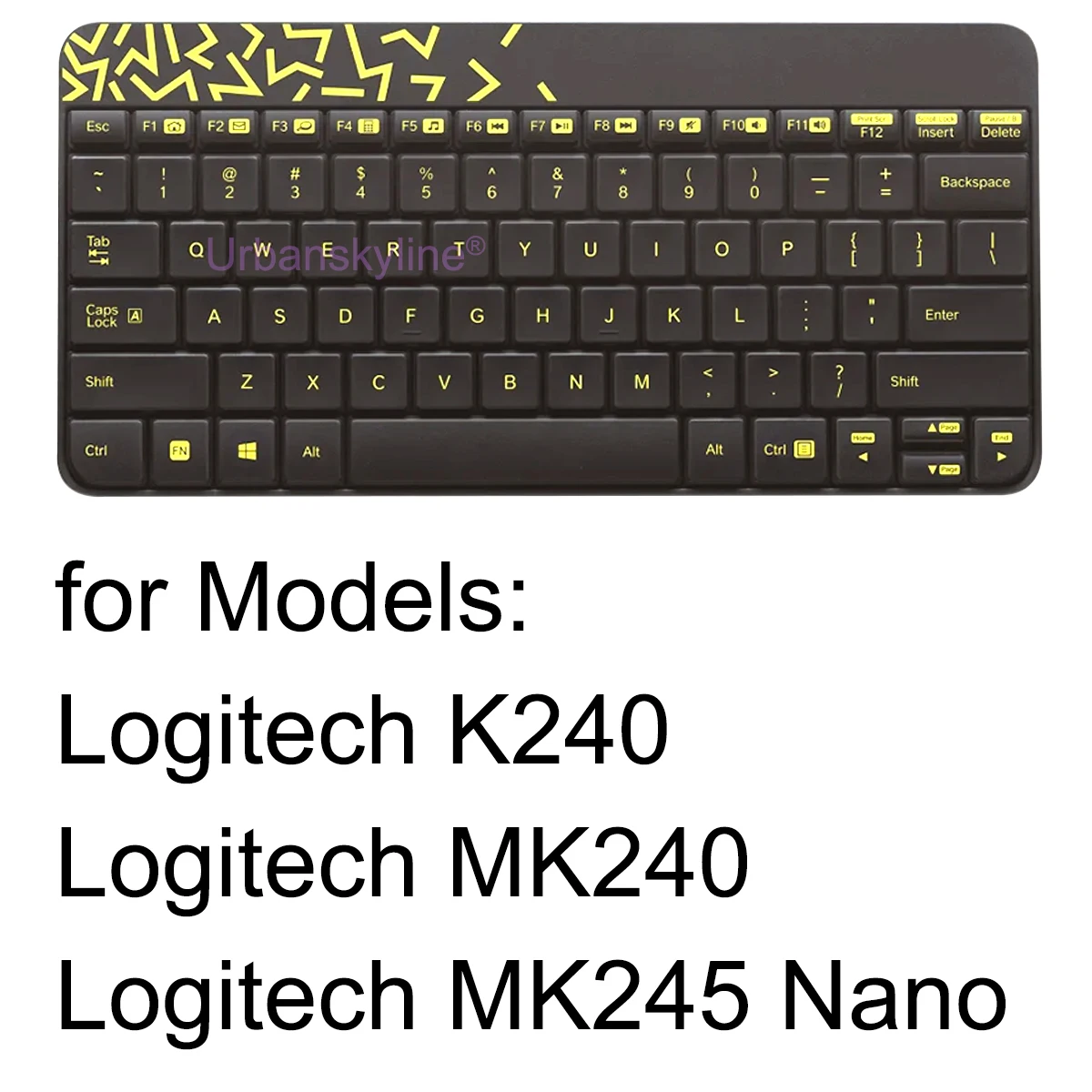 K240 MK240 MK245 Nano Keyboard Cover for Logitech for Logi Mechanical Protective Protector Skin Clear Silicone TPU Case Funda