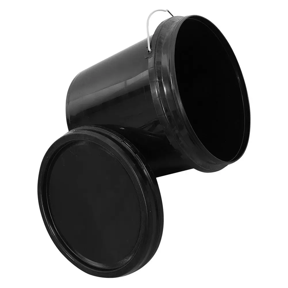

Heavy Duty Portable Plastic Bucket with Leakproof Lid Small Size for Household Water Oil Storage Food Grade Pail Container