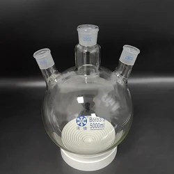 FAPE Three-necked flask oblique shape,with three necks standard ground mouth, 500mL 1000mL 2000mL 3000mL 5000mL,Joint 29/32