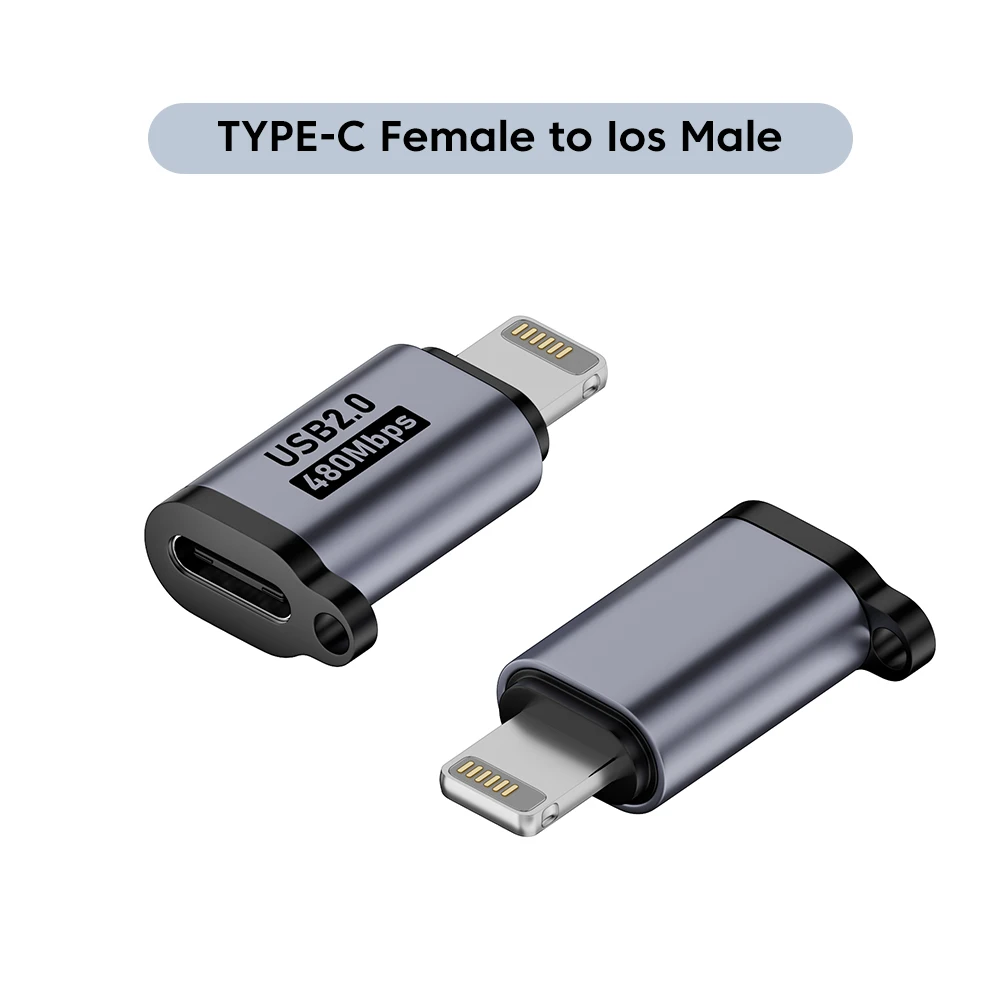 Micro USB Naar Type C Adapter Mini USB Naar USB C 480Mbps Snelle Data Opladen Connector USBC Naar Lightning Adapter voor iPhone Android - afbeelding 1