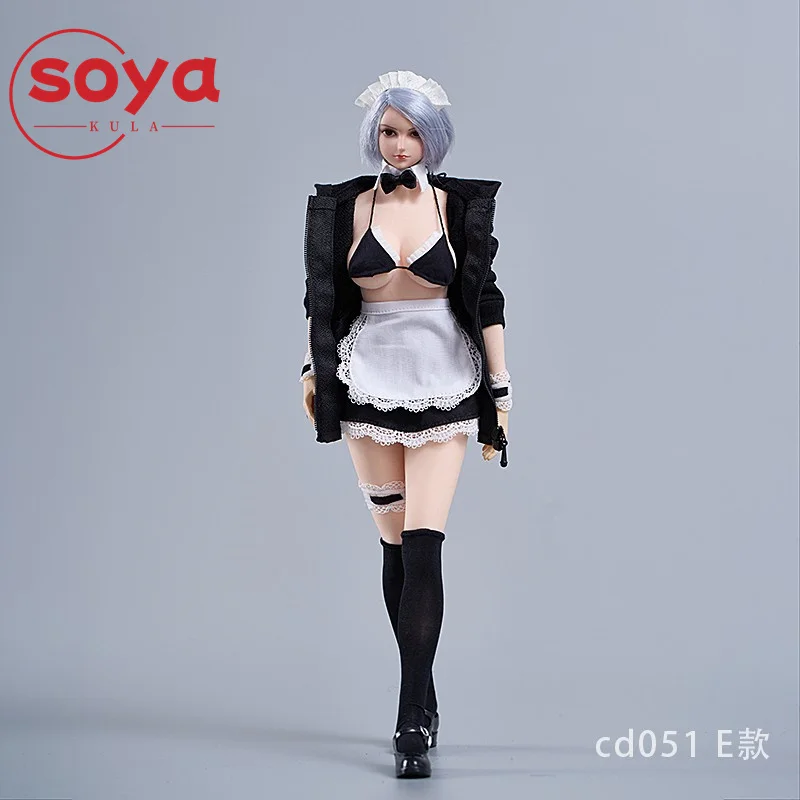 cdtoys cd051 1/6 School Uniform Casual Wear Maid Attire Fashion Sweet Student Sweater Set fit 12-inch Action Figure Body Doll