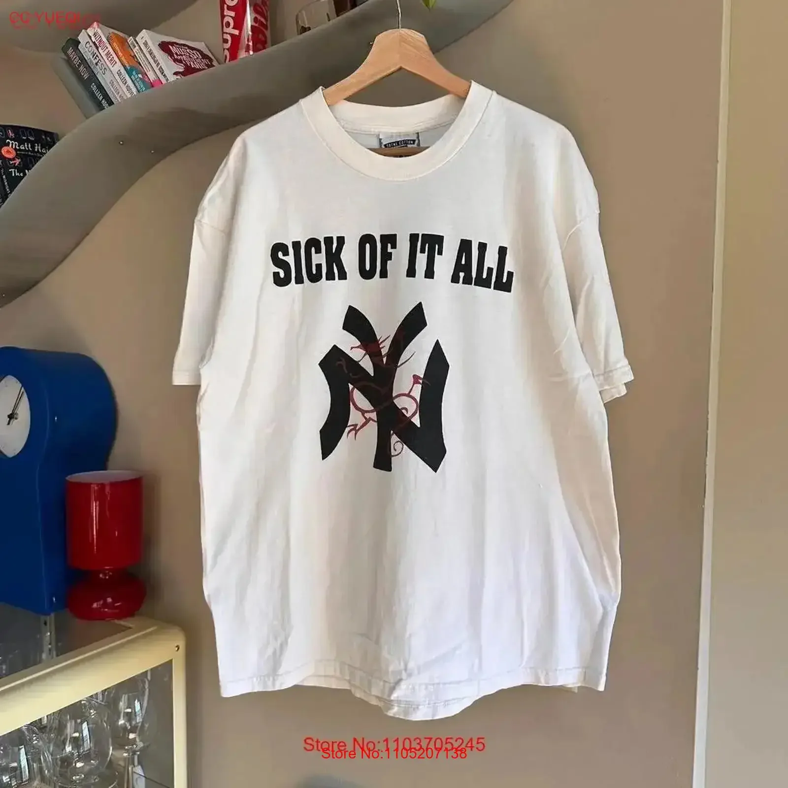 تي شيرت كلاسيكي مريض من ذلك، مقاس XL، جرافيك ممتد مغسول، قميص أنيق للارتداء اليومي، ناعم ومريح #1