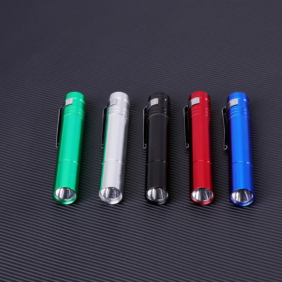 

5Pcs Mini LED Flashlight Portable Clip Torch Bright for Travel Hiking Camping Emergency Inspection