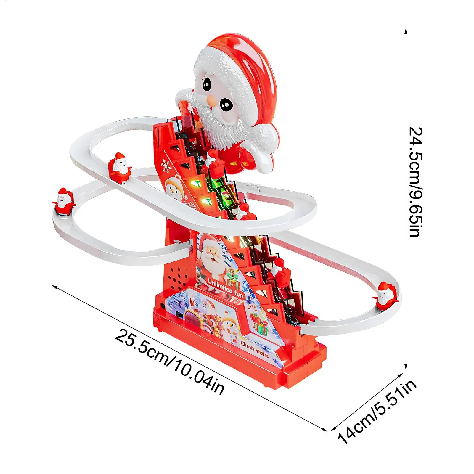لعبة سانتا لتسلق عيد الميلاد مع موسيقى وخفيفة لعبة مسار منزلقة موسيقية للأطفال الصغار هدية حفلة الفصول الدراسية المنزلية