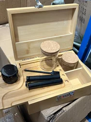 Organizador Storage Box Large Bamboo Box with Rolling Tray Smell Proof Premium Lock Stash Box Accessories