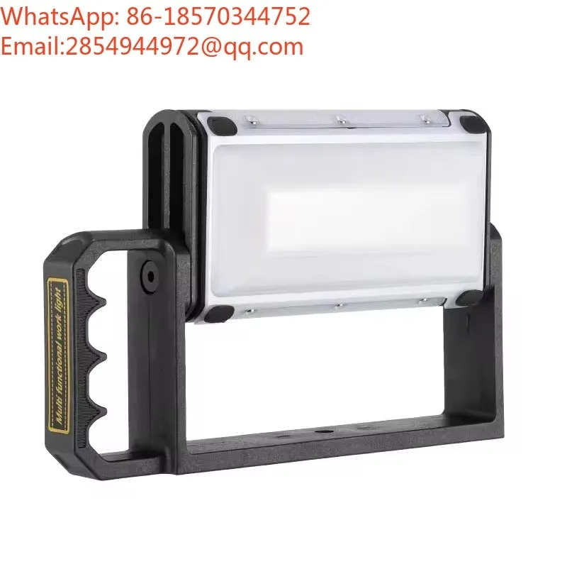 New Solar Charging Handheld Flashlight Strong Light Side Lamp Magnetic Outdoor Emergency Light