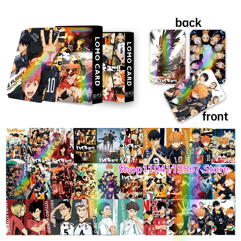 

Original Haikyuu Shining Collectible Card with Box Anime Tobio Kageyama Daichi Sawamura Trading Cards for Girl's Birthday Gift