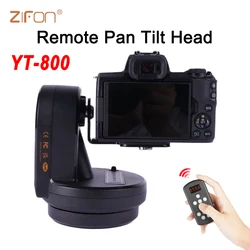 ZIFON YT-800 AI Face Track YT800 Rotation Panoramic Remote Control Pan Tilt Motorized Tripod Electric Head for Phones Cameras