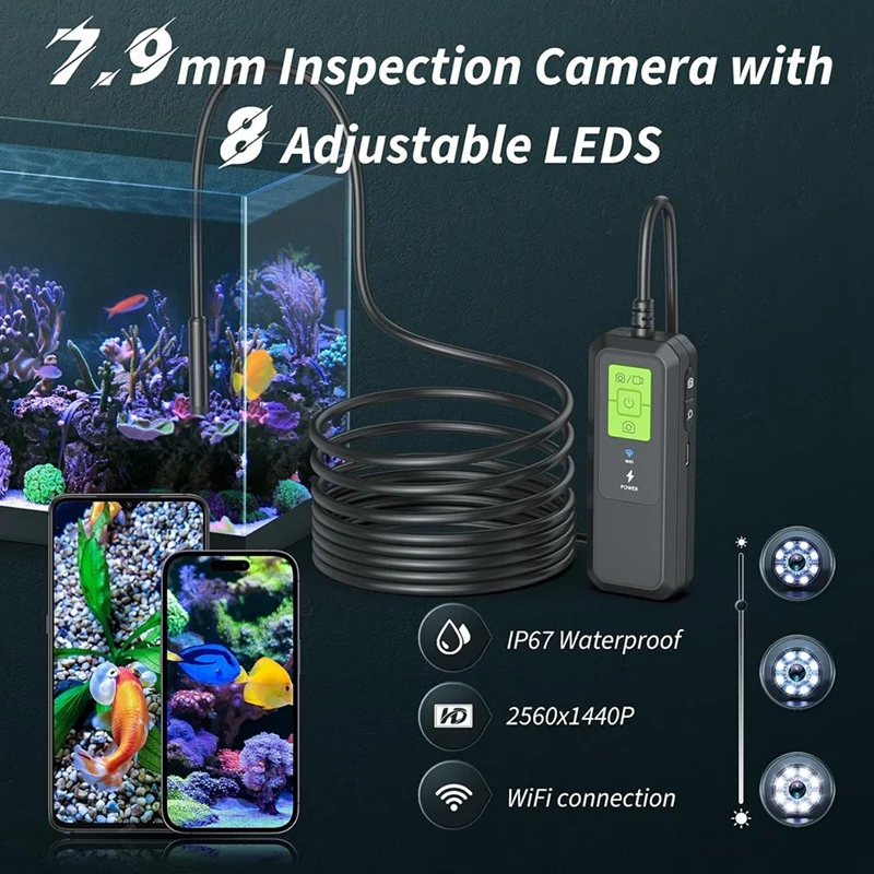

Dual Lens Wifi Video Piping Sewer Endoscope Inspection CameraJAS