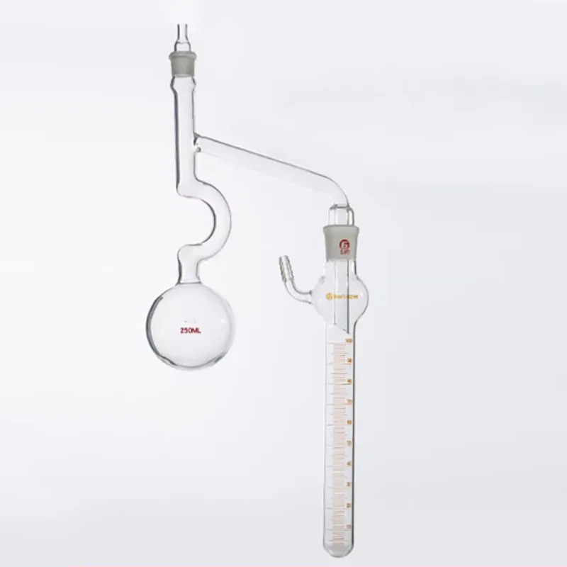 

250ml vacuum distillation flask for lubricating oil and wax oil products for vacuum distillation range tester