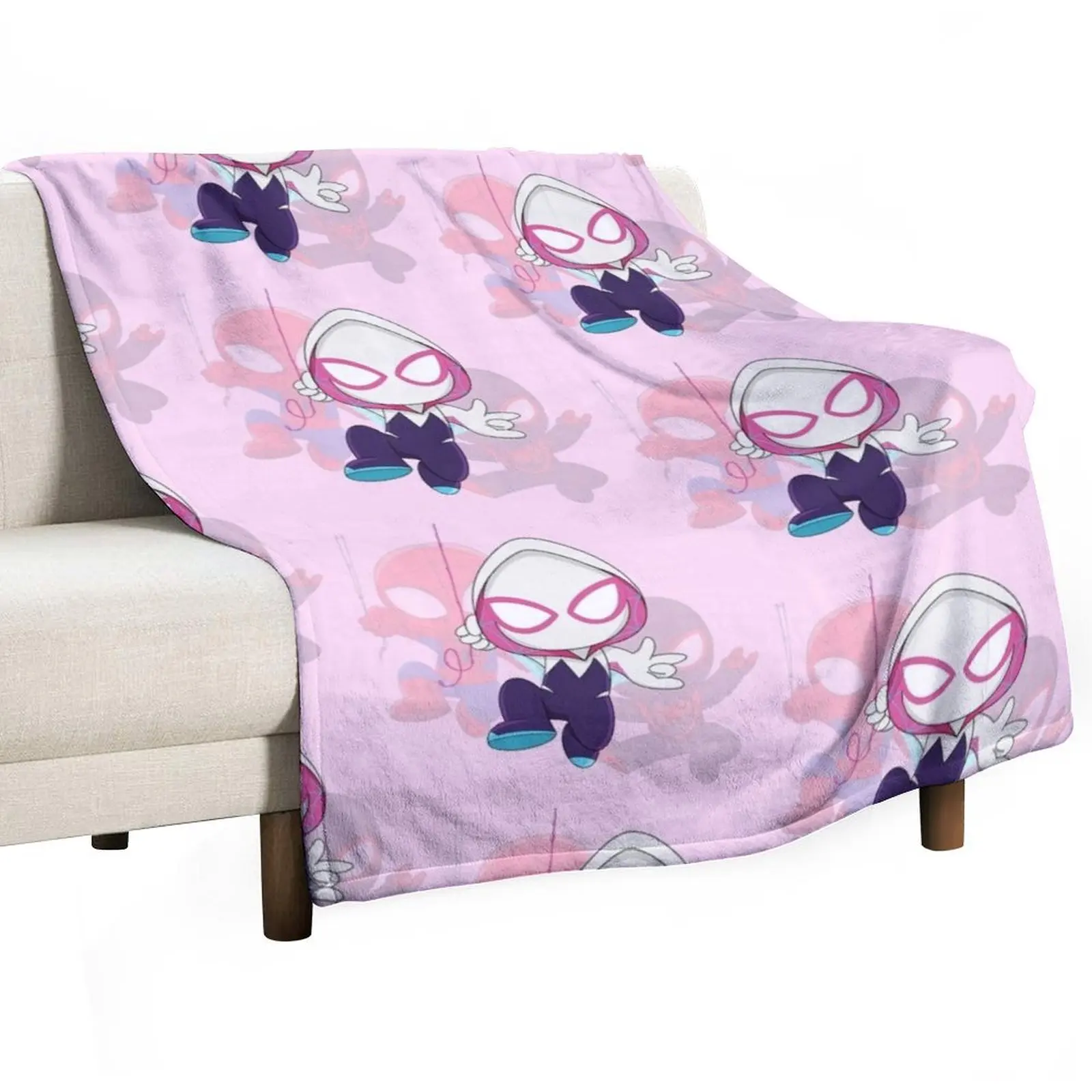 スパイダーアンドゴーストの絵が描かれた薄い毛布,小さな女の子のためのパーソナライズされたギフト,かわいい,スパイダーマン,grl,pwr