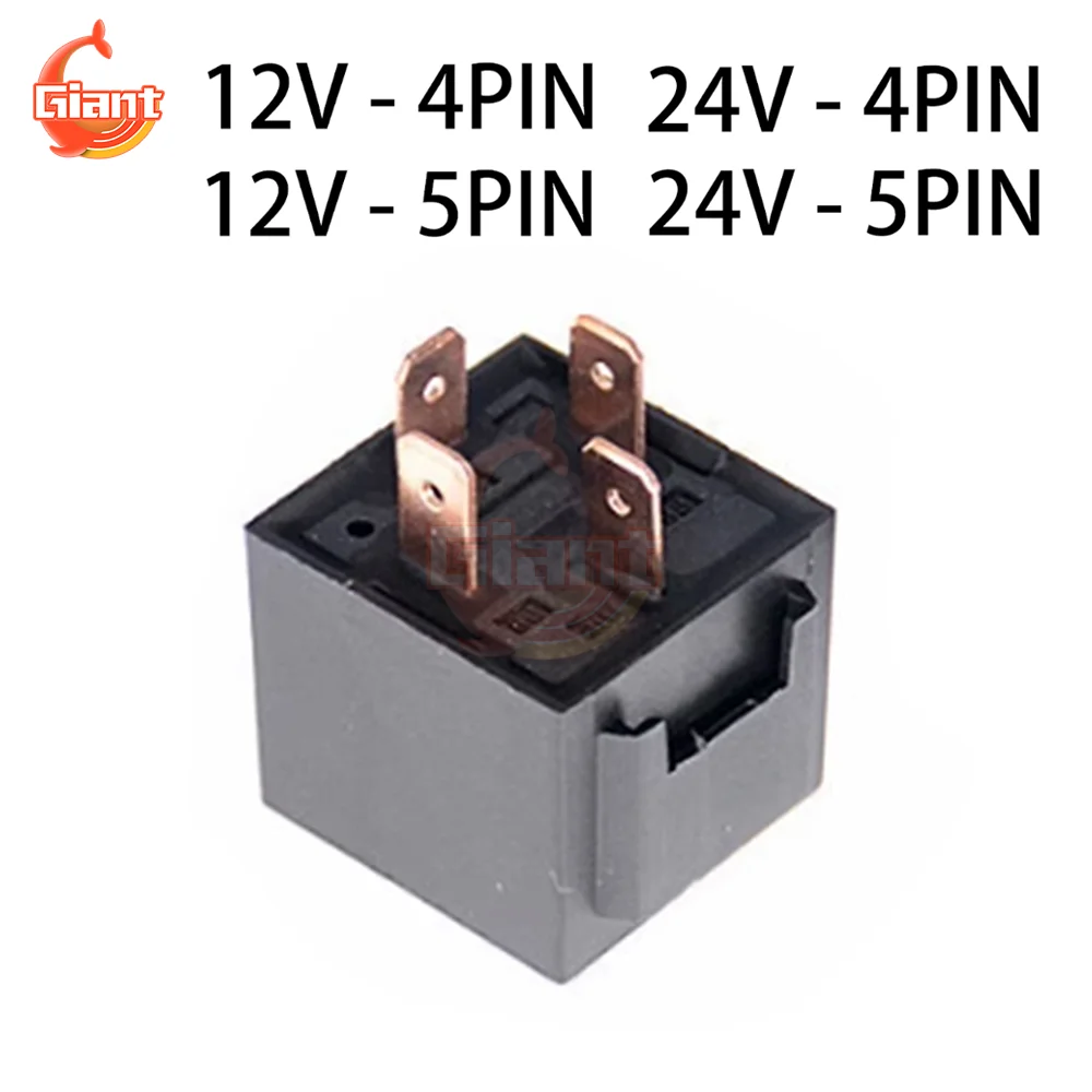 4 Pin 5 Pin 12V/24V Mini Waterproof Relay High-power Automotive Control Moudle AC/DC Car Relays DIY Multi-function Relay Moudle