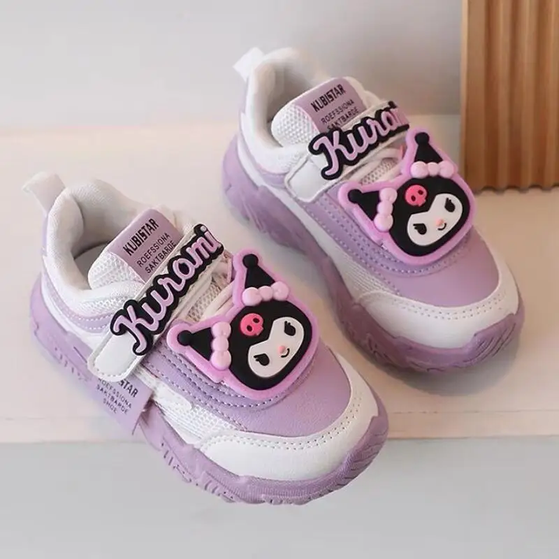 

Fashion Cute Child Shoe Sneakers Cartoon Kuromi New Model Casual Shoes Good-Looking Soft Sole Ventilate Suitable Festival Gift