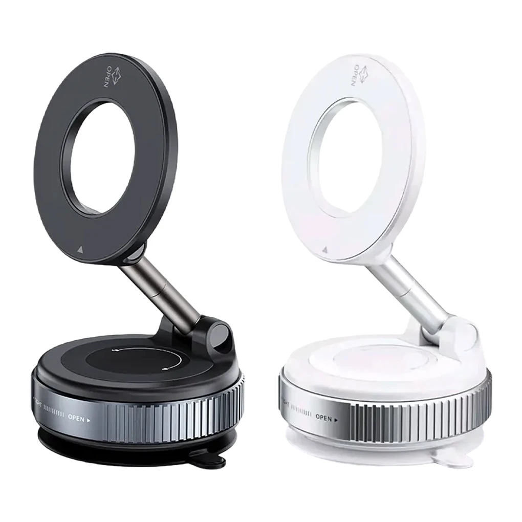 حامل هاتف السيارة العالمي X68 يدور 360 درجة °   قوس الامتزاز المغناطيسي القوي حامل الملاحة كأس شفط المكنسة الكهربائية