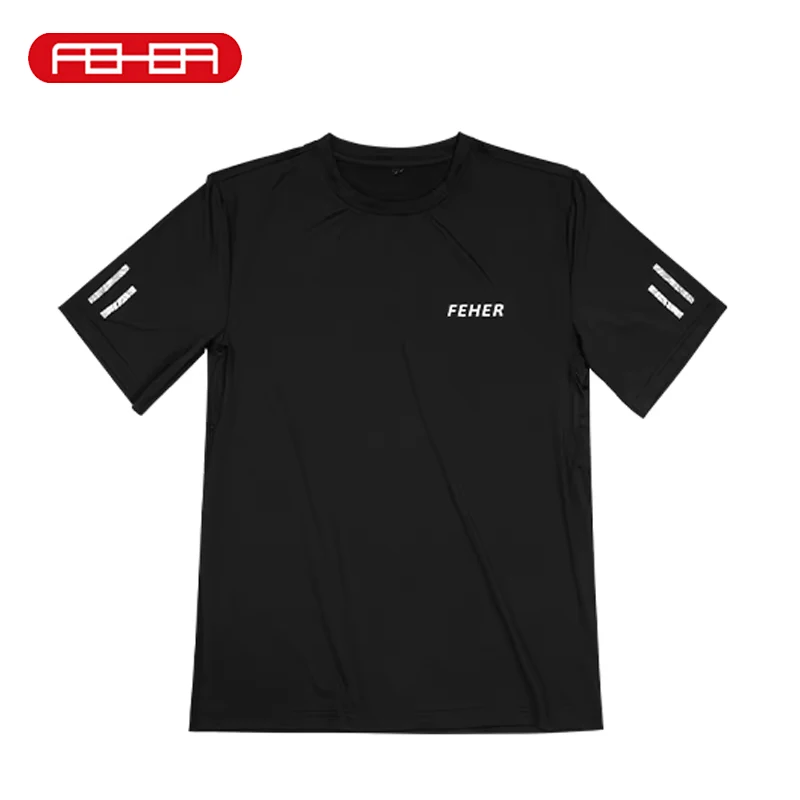 

FEHER Motorcycle shirt Man Summer Large Size Loose High Elastic Fabric Round Neck Shirt Suitable for Casual Sports T-shirts