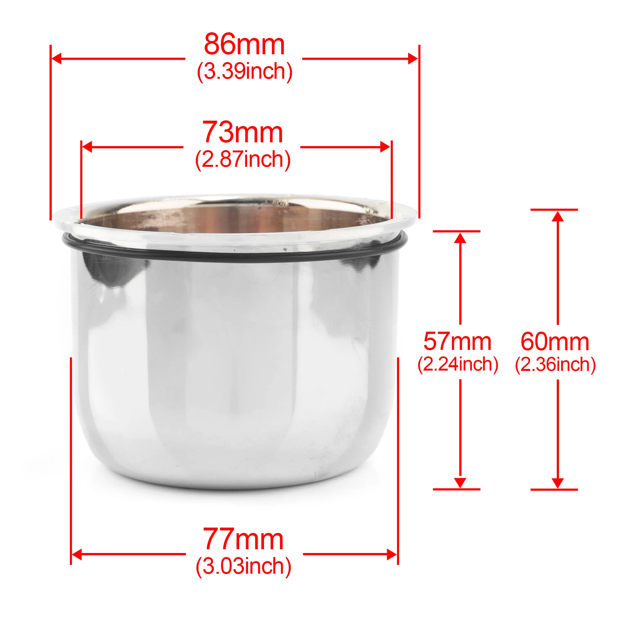 RhinoTuning 2/4Pcs 77mm(3.03in) Hub 60mm(2.36in) H Push Through Wheel Center Caps Trailer Center Caps for Rims Truck Auto ABS