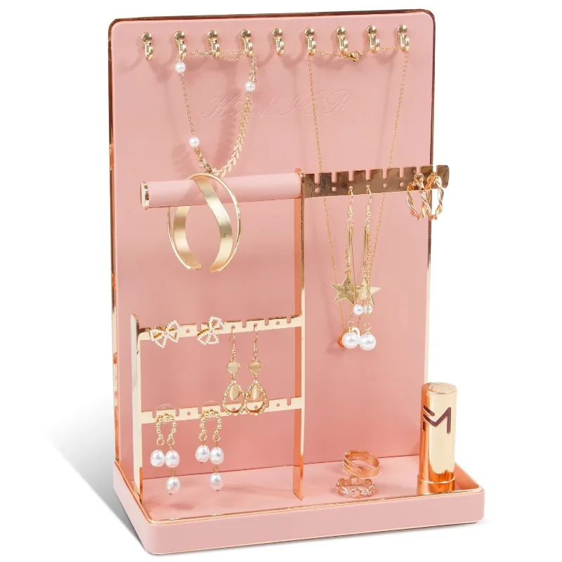 

Кожаная подставка для ювелирных изделий, большая подставка для часов, браслета, витрины, ожерелья, кольца, серьги, стойка для роскошной рамки для хранения ювелирных изделий