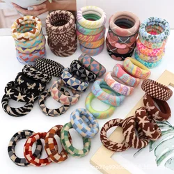 5 Pcs Simple Scrunchies Women Girls Elastic Hair Rubber Bands Accessories Tie Hair Ring Rope Headdress Headwear Ponytail Holder