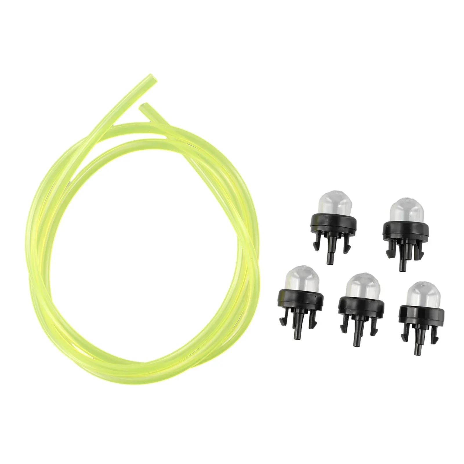 5pc primer lâmpada bomba lâmpadas 1m linha de combustível substituível para ryobi/tihl/talon trimmer whipper snipper motosserra ventilador