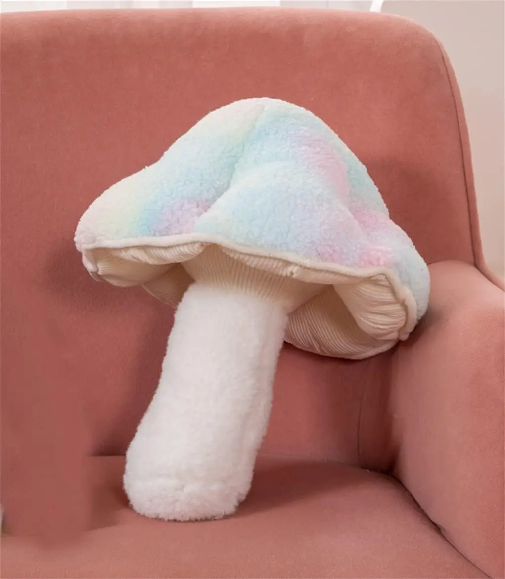 Plush  Mushroom  Floor  Sofa Throw   Decoration  Gift (32cm/12.5inch, Green)