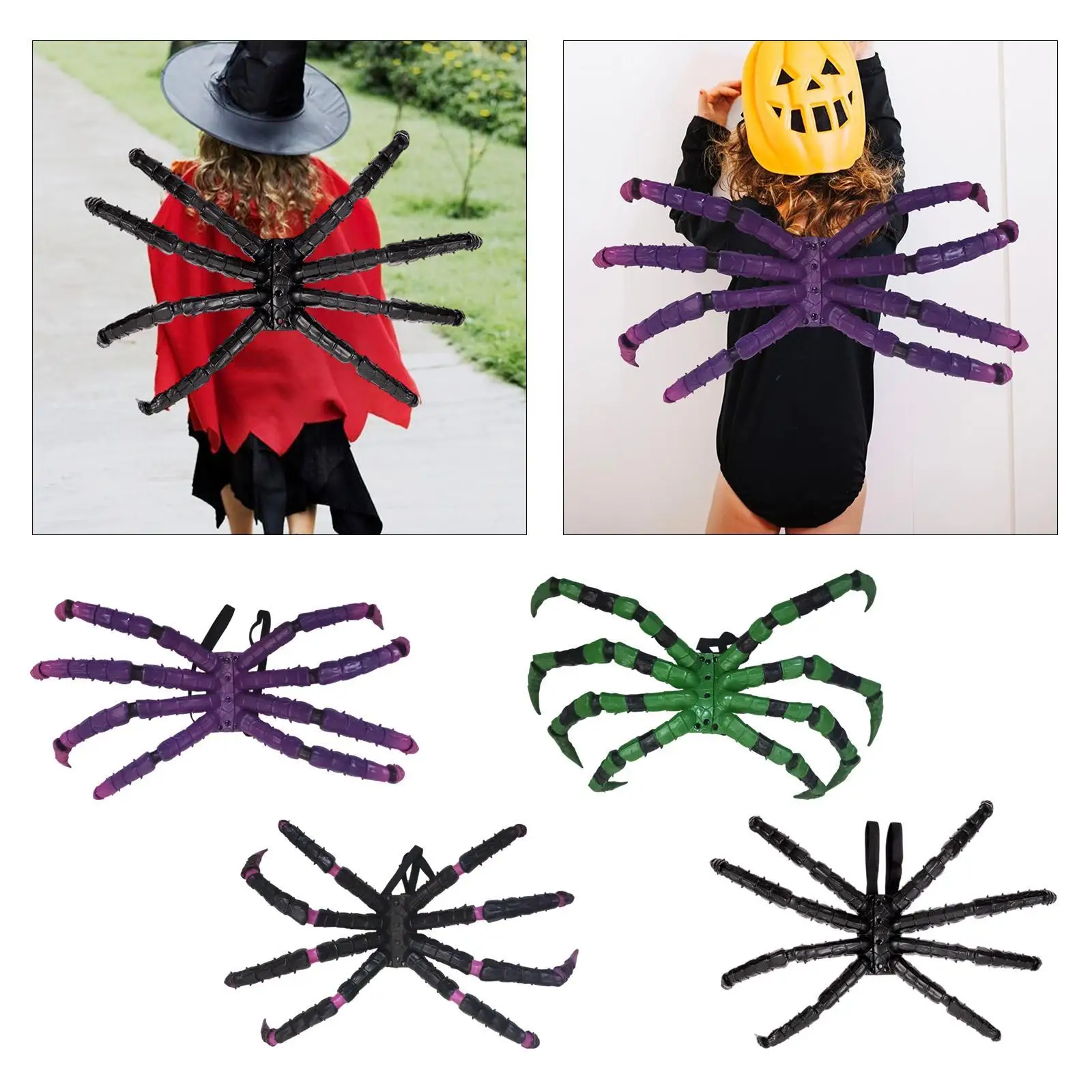 

Halloween Spider Wings Costume Roles Play for Carnivals Theme Party Holidays