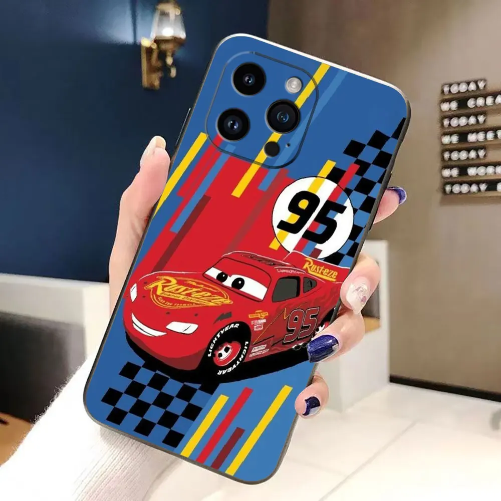 

Lightning McQueen Cars Cover Phone Case For iphone Apple 16E 16 15 14 13 12 11 Pro XS Max X SE 8 7 Plus Silicone Case Funda Capa