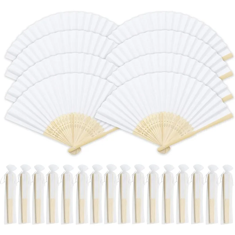 

25Pcs Personalized Engraved Folding Hand Fan Wedding Personality Fans Birthday Customized Baby Party Decor Gifts For Guest