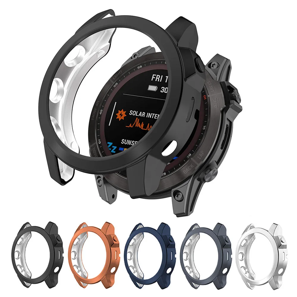 Hollow TPU Protective Case For Garmin Fenix 7 7S 7X Sapphire Solar Protector Shell Bumper Cover