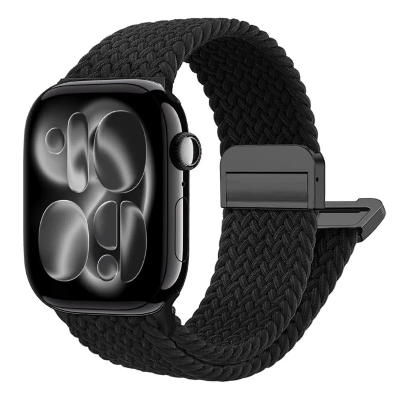 magnetic Strap For Apple Watch Band 11 42mm 46mm 44mm 40mm 41/45mm Braided Bracelet iWatch series 6 7 8 9 SE 3 10 ultra 3 2 49mm