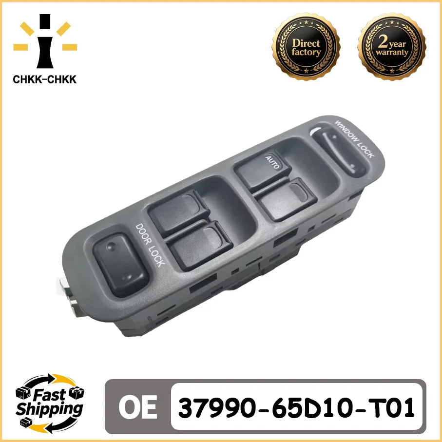 CHKK-CHKK 37990-65D10-T01 Electric Power Window Control Switch for Suzuki Grand Vitara XL7 1999-2006 Auto Parts