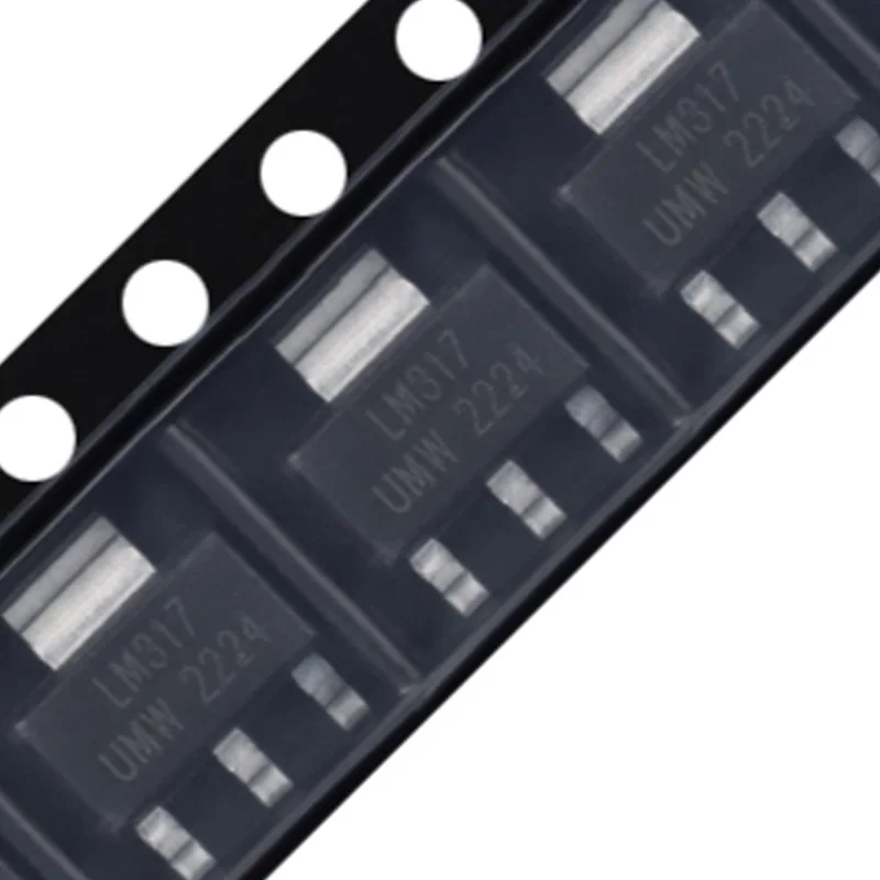 

100 Pieces of Brand New Original Lm317Dcyr with Marking Lm317 Sot-223 3-Terminal Adjustable Voltage Regulator Chip