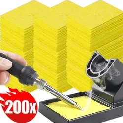 200/5PCS Soldering Iron Cleaning Sponge Electric Welding Soldering Cleaner Soldering Tin Removal Replacemen Sponge Cleaning Tool