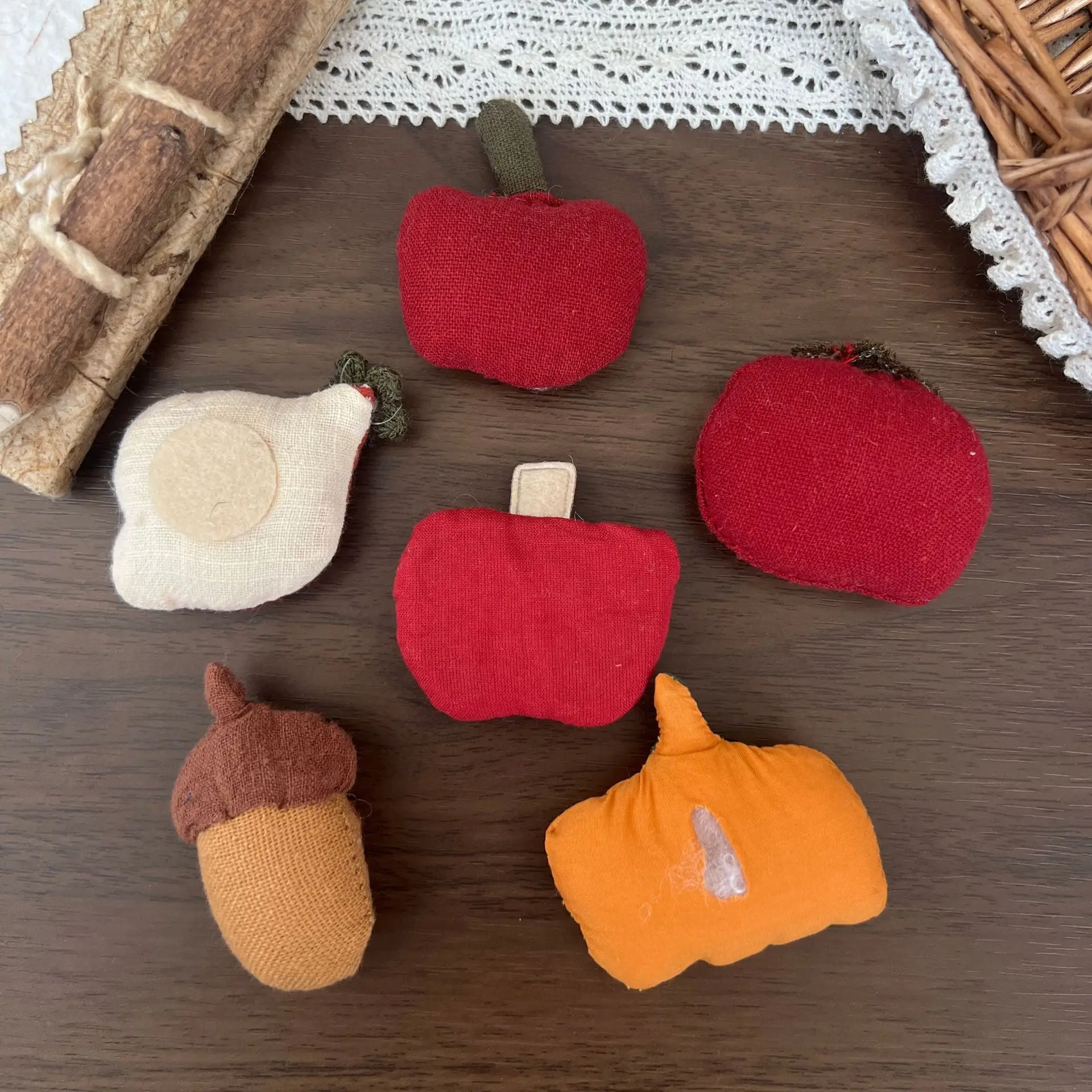 Premium Stuffed Fruit Brooch Pin for DIY Garment Embellishment Soft Lightweight Cute Versatile Craft