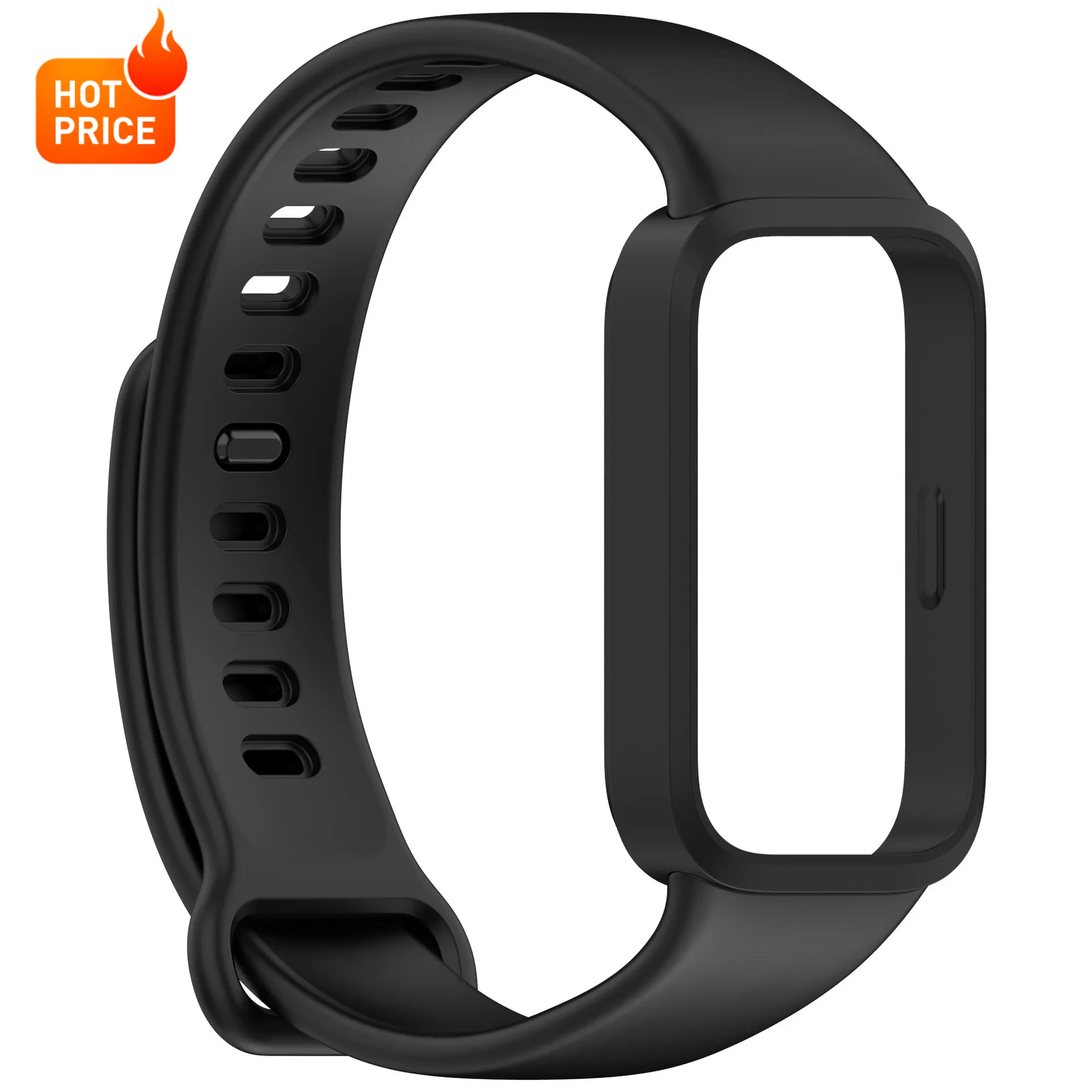 Silicone Strap+Case for Xiaomi Smart Band 9 Active Strap Smart Watches Accessories Bracelet for Redmi Band 3 Strap Watch Cover