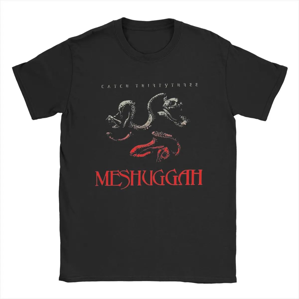 Funny Meshuggah T-Shirt for Men Crewneck 100% Cotton T Shirts Short Sleeve Tees Original Tops