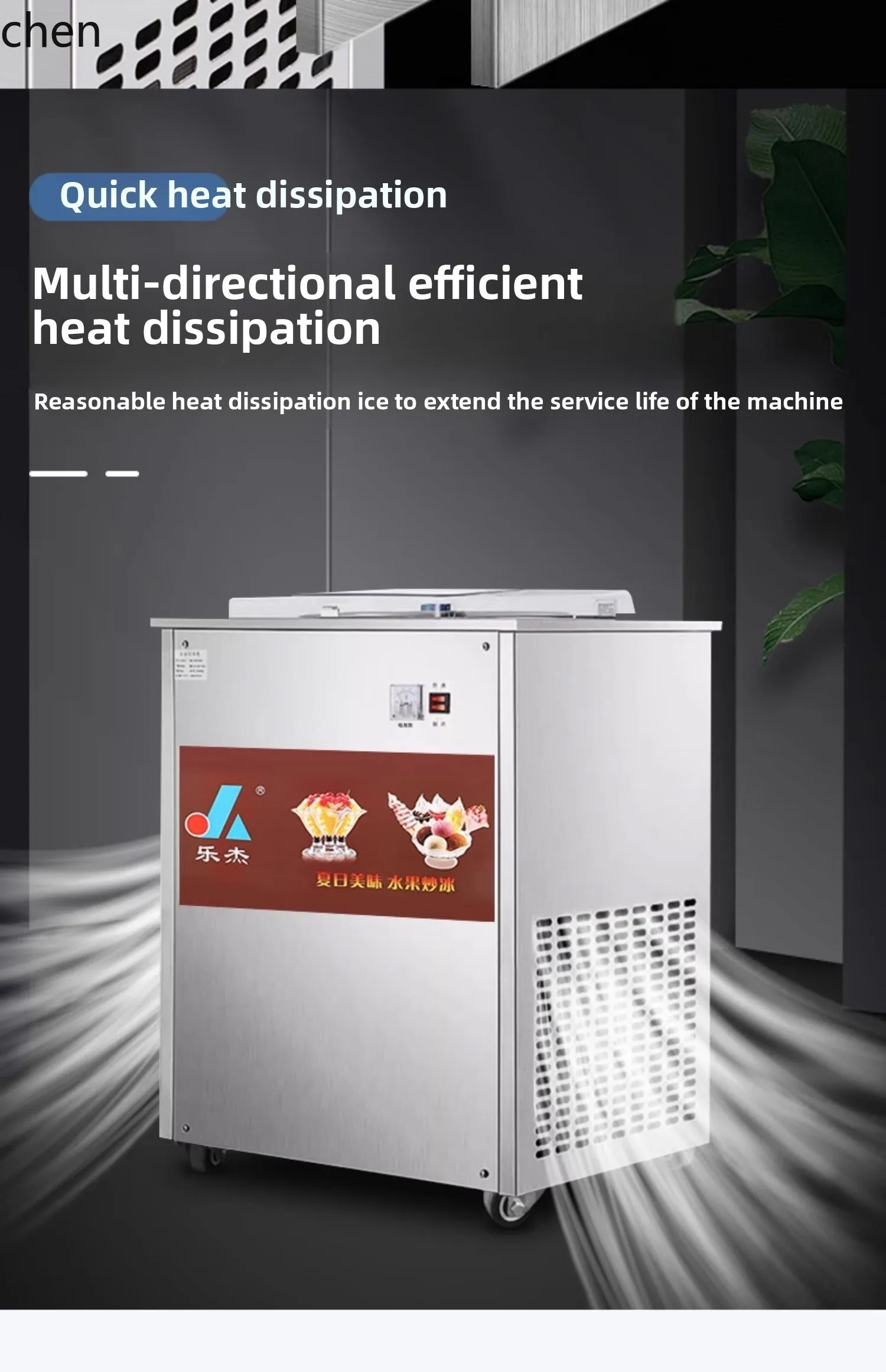 ZML macchina per friggere il ghiaccio automatica macchina per il yogurt fritto di raffreddamento commerciale macchina per frullato di frutta macchina per porridge di ghiaccio fritto