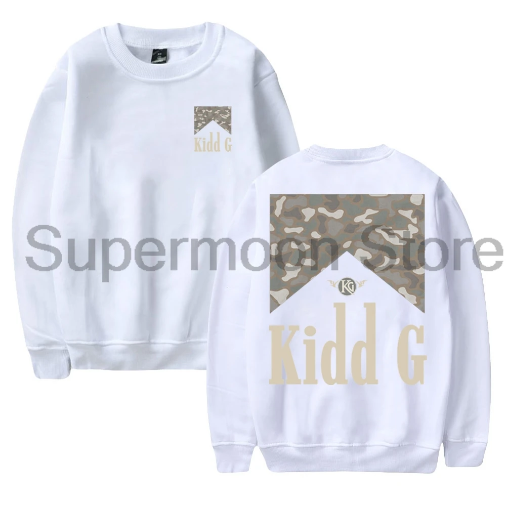 Kidd G Camo Smoke Merch 2025 جولة حول العالم Crewneck كم طويل ملابس الشارع الشهير النساء الرجال البلوز بلوزات #2