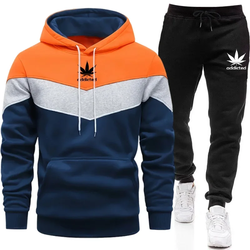 

Men's Sportswear Urban Casual Fashion Hooded Sweatshirt Jogger Outfit 2025 Fall/Winter Hot Sale Tracksuit Hoodies Sweatpants
