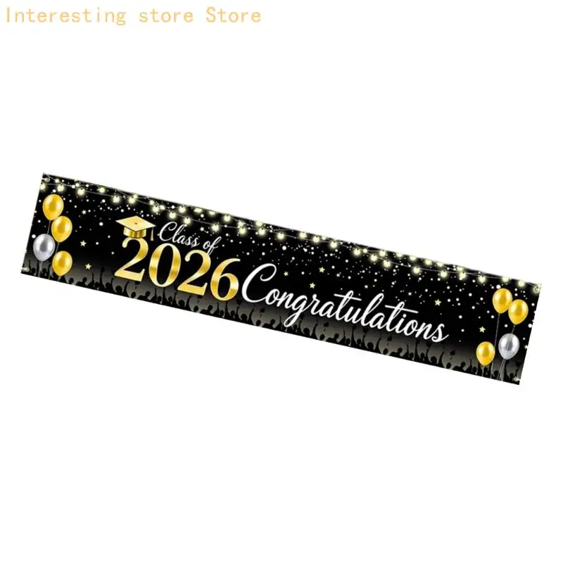 2026-Abschlussbanner großen Format für 2026-Zeremonien, Schulveranstaltungen, Foto 55KC – Detail 4