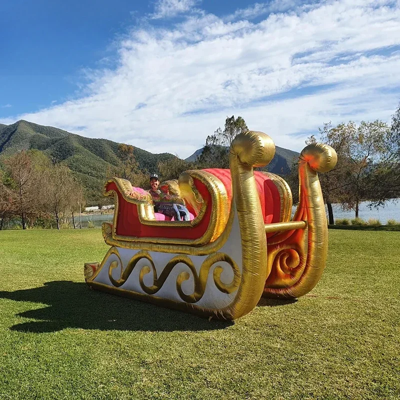 Airblown Santa's Sleigh Decorations inflatable outdoor christmas sleigh