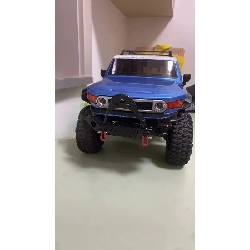 No-Drill Aluminum Beam Winch Ready Upgrade Metal Front Bumper Stinger/Goat Style for YK4082/4102 1/8 RC Crawler Casting Process