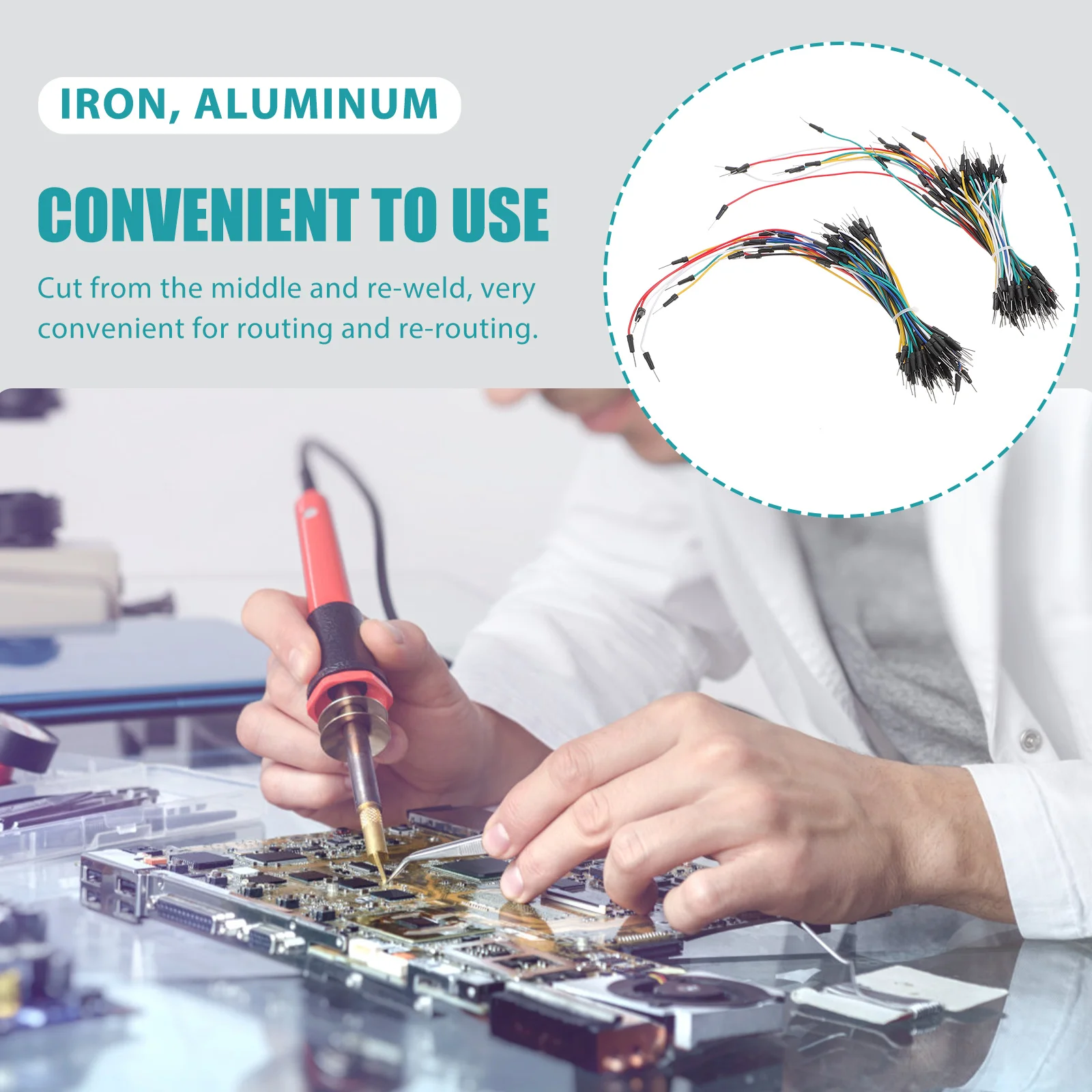 

2 Bundles Breadboard Jumper Wire Preformed Replacement Cable Reweldable Durable Solderless Breadboard Wiring for Circuit