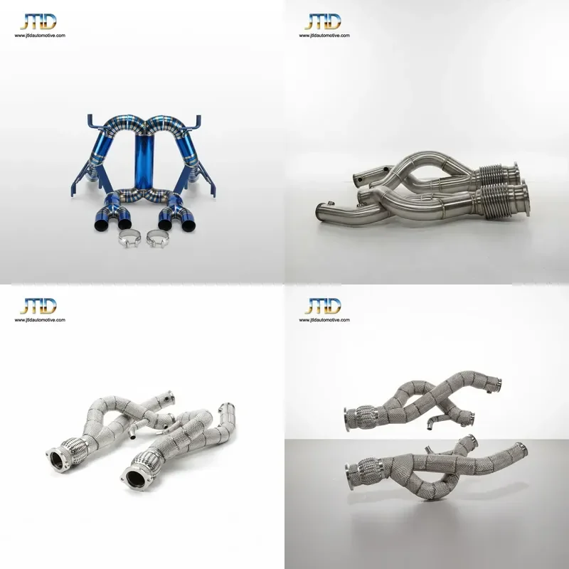 Performance Titanium Exhaust Catback System and ss304 dowonpipe for Lamborghini revuelto Exhaust