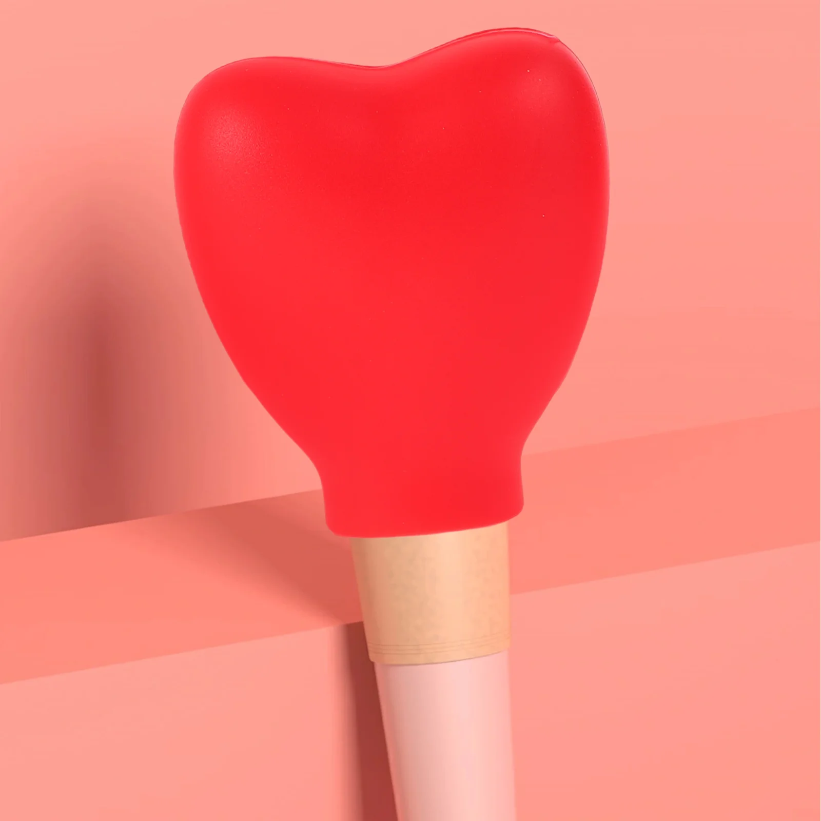 

3Pcs Heart Shaped Silicone Makeup Brush Covers Reusable Brush Protectors for Travel Home and Professional Use Black